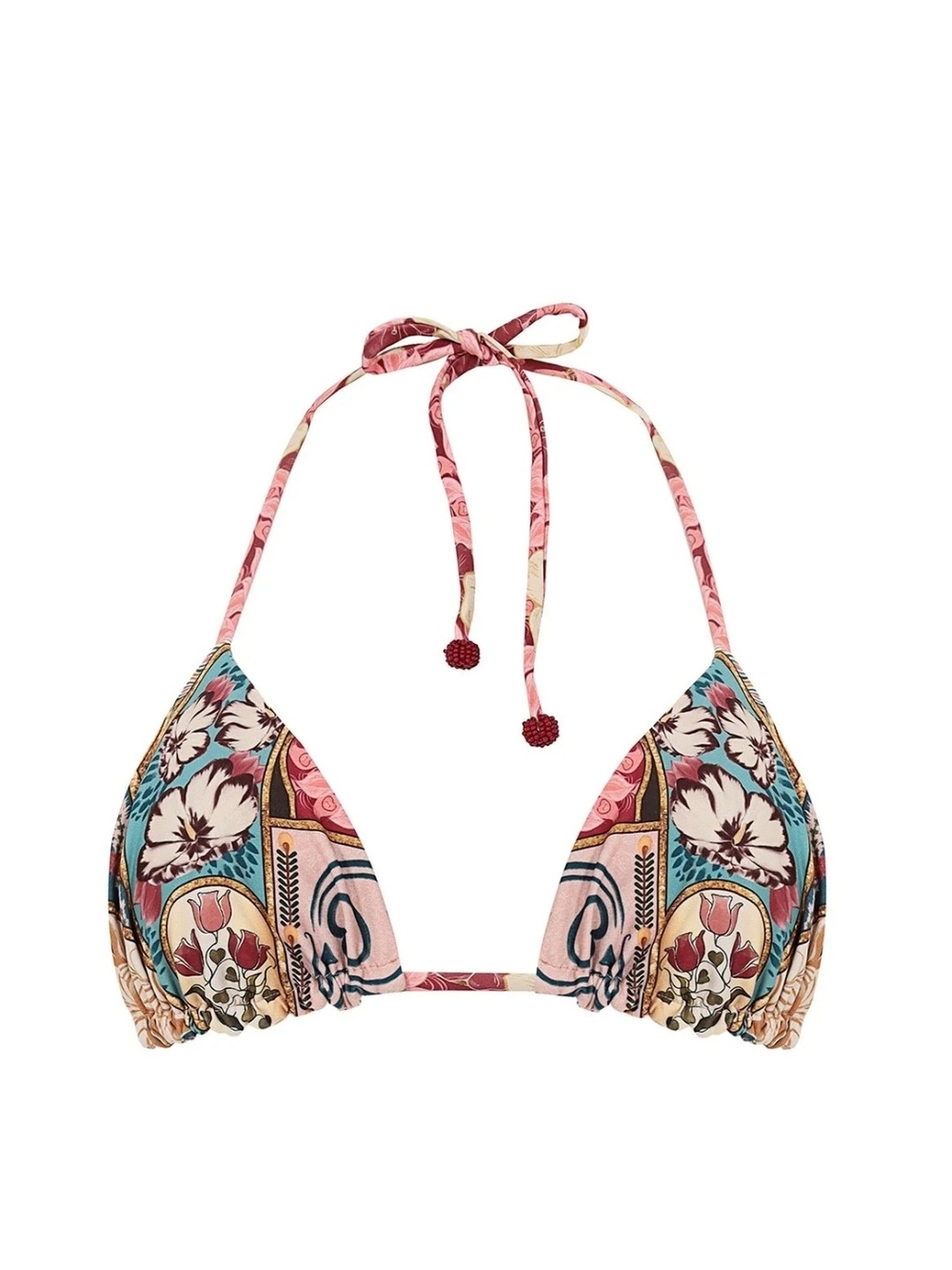 Agua Bendita NADER Collection Reversible - Floral Triangle Bikini Top - Medium M